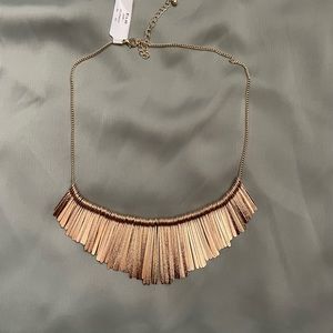 NWT Francesca’s Gold Statement Necklace